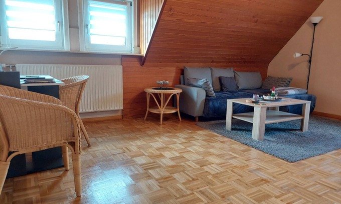 Hilchenbach Apartamento | Apartamento 'Tati's Ferienwohnung' con terraza compartida, jardín compartido y Wi-Fi