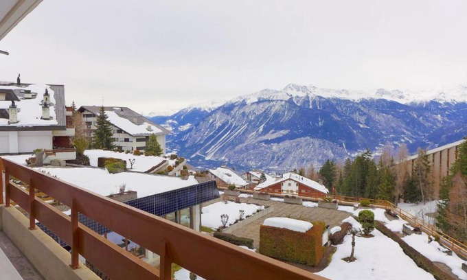 Randogne Apartamento | Apartment Terrasse des Alpes-26