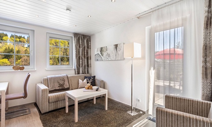 Ortsmitte Apartamento | Apartamento 'Typ 3' con jardín compartido, balcón y Wi-Fi