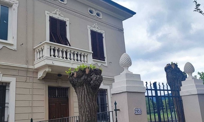 Santa Maria del Giudice Apartamento | Apartamento 'Villa Giusti' con vistas a la montaña, aire acondicionado, jardín y barbacoa