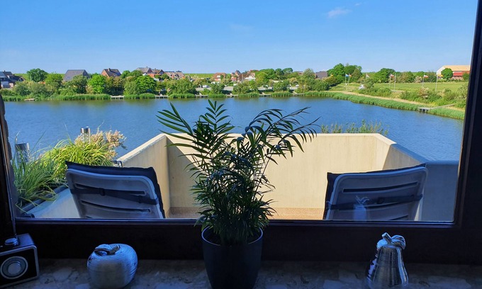 Norderhafen Apartamento | Apartamento 'Watt'n Utsicht' con vistas al mar, balcón y Wi-Fi