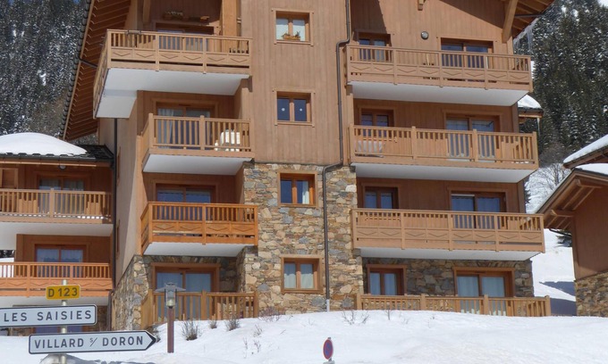 Bisanne 1500 Apartamento | Apartamento con piscina privada al pie de las pistas con garaje - escuela de esquí a 300m