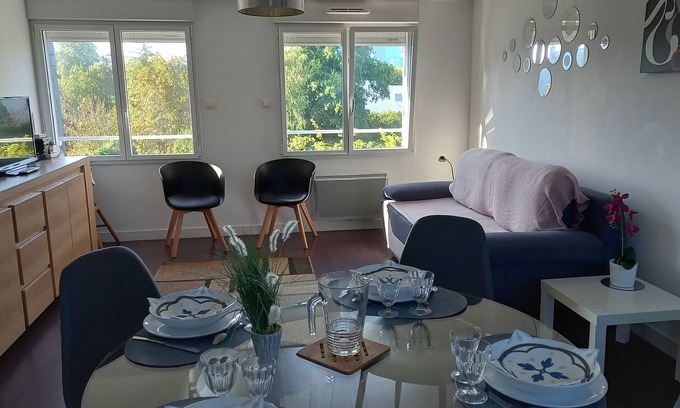 Vannes Apartamento | Tranquilo y cerca de todos los sitios turísticos.