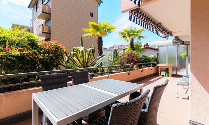 Viganello Apartamento | Apartment with large terrace a stone's throw from Lugano (Agave Apartment)