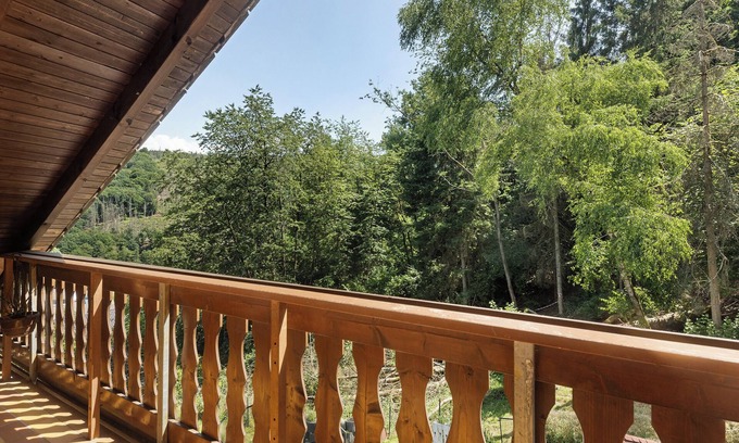Plettenberg Apartamento | Apartamento 'Wohung Zum Ausblick' con vistas a la montaña, balcón y Wi-Fi