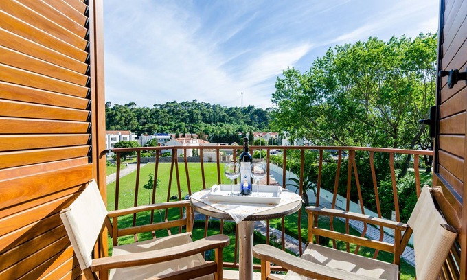 Srebreno Apartamento | Apartamentos Mali Paradiso - Apartamento Estudio Confort con balcón y vista a la piscina