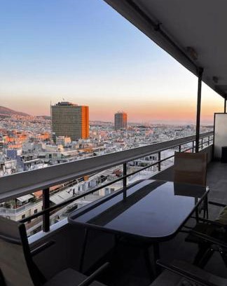 Ampelokipoi Apartamento | Apollo Tower Luxury Athens Centre View Apt
