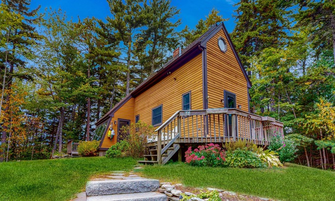 Bayville Cabaña | Appalachee Pond Waterfront Cottage | Decks, Sunroom, Dock with Kayaks & Canoe