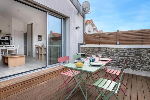 La Bernerie-en-Retz Apartamento | Appart dans bourg a 230m de la plage - 4 pers
