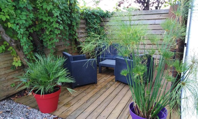 Ares Apartamento | Appart Terrasse Végétale bord Plages bassin