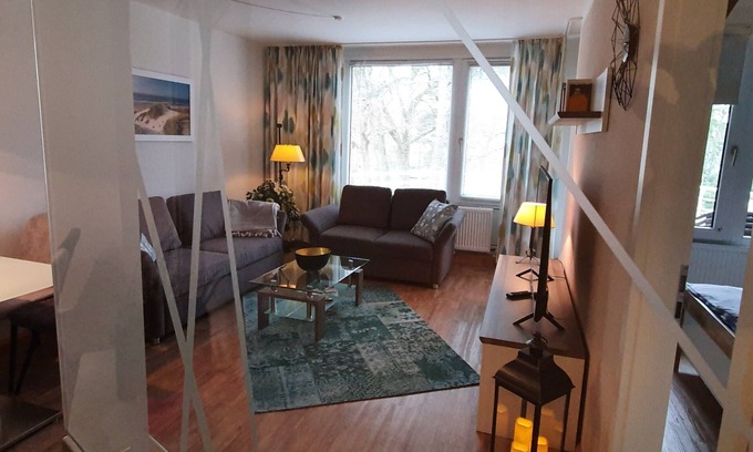 Timmendorfer Strand Apartamento | Económico-Apartamento-Baño Privado-Vista al Parque