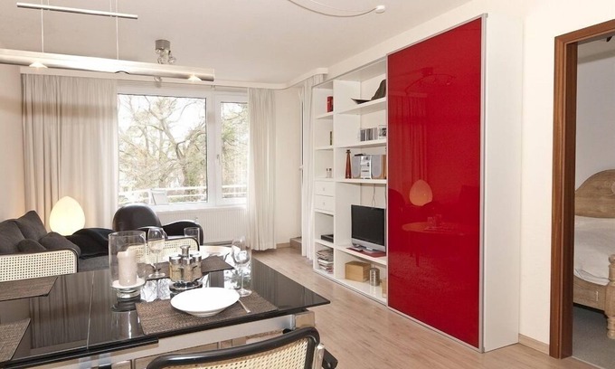 Timmendorfer Strand Apartamento | Moderno-Apartamento-Baño Privado-Vista al Parque