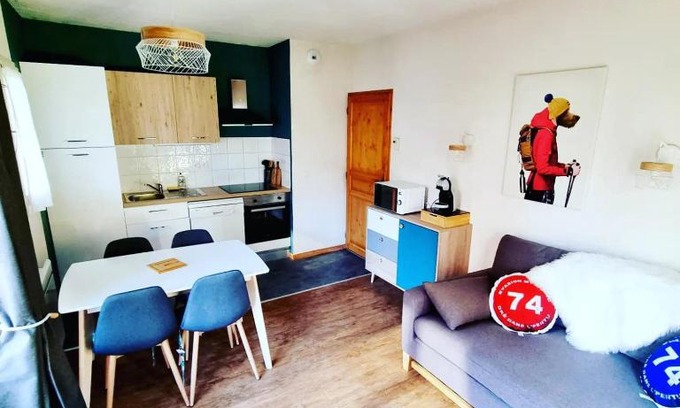 Saint-Gervais-les-Bains Apartamento | Appartement avec piscine & jardin pied de la télécabine