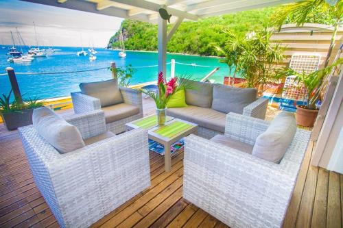 Deshaies Apartamento | Appartement élégant à Deshaies avec terrasse privée, 80 m².