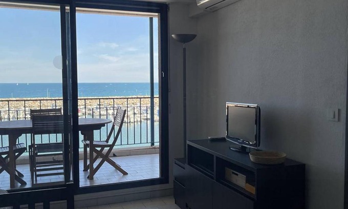 Plage d'Argeles Apartamento | Appartement 2 pièces cabine - 5 pers, clim, parking privé, à 50m de la plage - FR-1-388-34