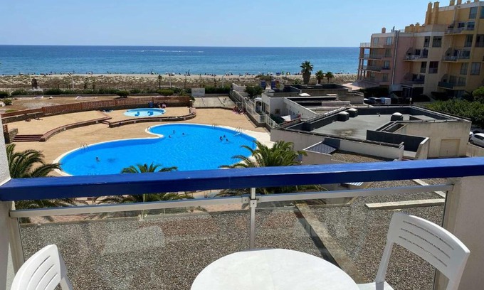 Le Barcares Apartamento | Appartement 2 pièces + cabine avec piscine et parking, 6 couchages, proche plage - Le Barcarès - FR-1-81-473