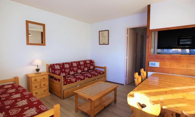 Avoriaz Apartamento | Appartement 2 pièces cabine 6 pers avec balcon à Avoriaz, WIFI - FR-1-314-146