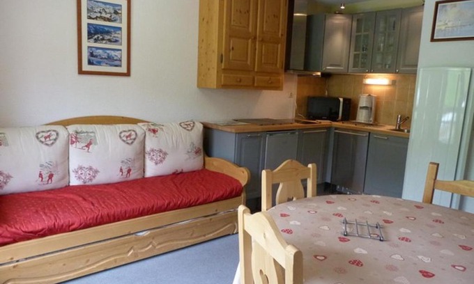 Les Bruyeres Apartamento | Appartement 2 Pièces+Cabine, 5 Pers, Pied des Pistes, Quartier Animé des Bruyères - Les Menuires - FR-1-178-35