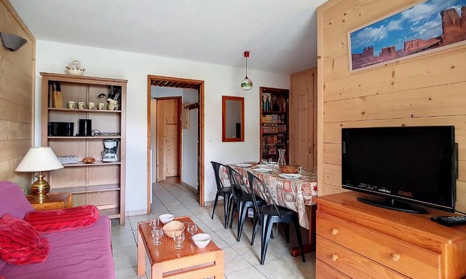Les Menuires Apartamento | Appartement 2 pièces cabine - Au pied des pistes avec balcon plein sud - FR-1-344-767