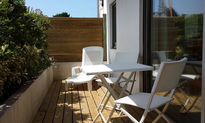 Larmor-Plage Apartamento | Appartement 20 m de la Plage du Kernevel