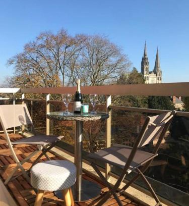 Chartres Apartamento | Appartement avec parking et balcon vue Cathédrale