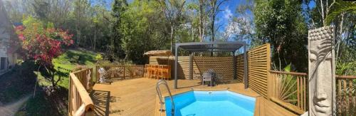 Rifflet Apartamento | Appartement avec vue jardin à Deshaies 80 m² avec piscine