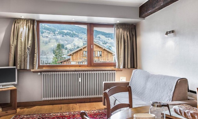 Le Planellet Apartamento | Appartement Charmant 2 Pièces, Centre de Megève, 3 Pers., Garage, 3 Étoiles - FR-1-453-106