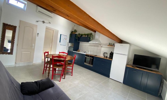 Malemort-du-Comtat Apartamento | Appartement climatisé au pied du Mont Ventoux
