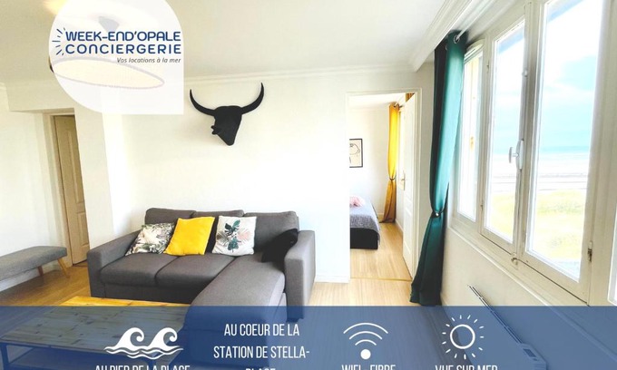 Stella-Plage Apartamento | Appartement Cocoon - Face mer - Stella-Plage