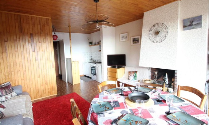Chamrousse Apartamento | Appartement confortable 8 pers à Chamrousse avec balcon, proche navette et équipements complets - FR-1-340-273