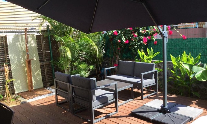 Carosse Apartamento | Appartement d'une chambre avec vue sur la mer terrasse amenagee et wifi a Saint Paul a 2 km de la plage