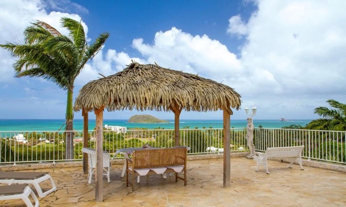 Bas Vent Apartamento | Appartement de 2 chambres a Deshaies a 300 m de la plage avec vue sur la mer piscine partagee et terrasse amenagee