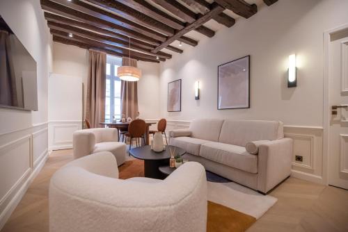 Quartier de la Place-Vendome Apartamento | Appartement de luxe d'une chambre près du Louvre II