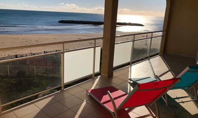 Valras-Plage Apartamento | Appartement Front de mer