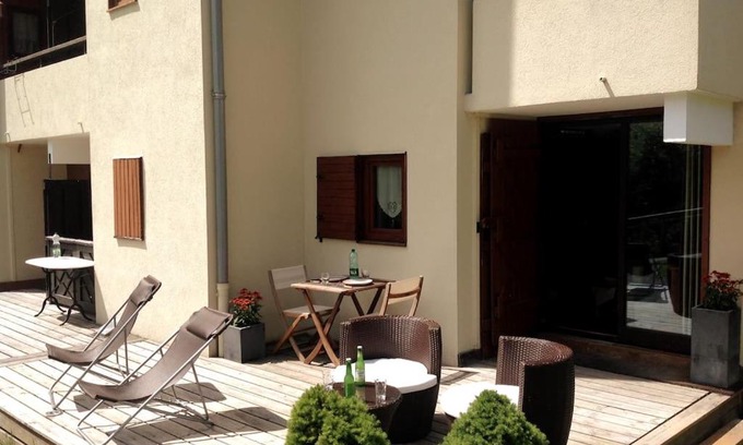 Manigod Apartamento | Appartement la Clusaz avec terrasse sur les pistes de ski