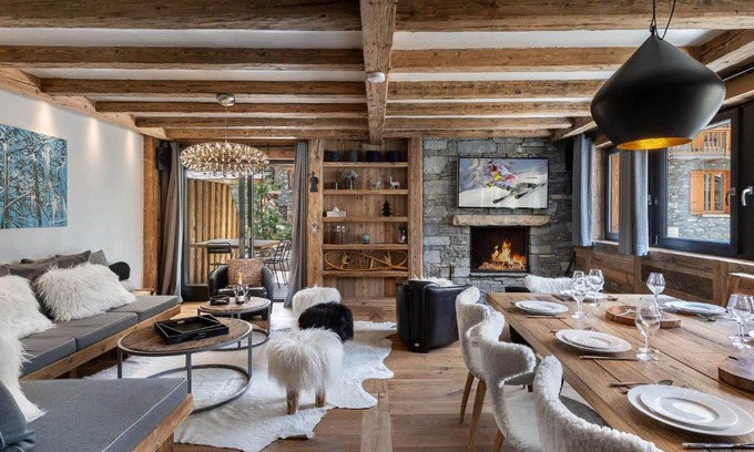 Val-d'Isere Apartamento | Appartement luxueux avec spa nordique et hammam au cœur de Val d'Isère - FR-1-567-6