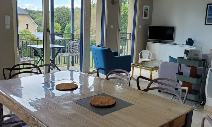 Dinard Apartamento | Appartement Résidentiel, 60m2, 200m Plage du Port Blanc, Calme