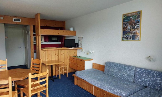 Arc-1800 Apartamento | Appartement ski-in/ski-out pour 5 pers. proche ESF, village des Villards, Arc 1800 - FR-1-411-101