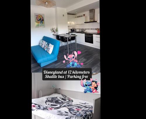 Crecy-en-Brie Apartamento | Appartement studio O fil de l'O à 12 kilomètres de Disneyland Paris