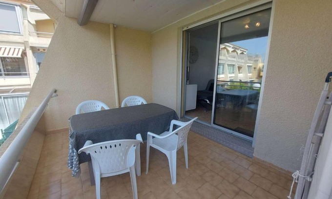 Marseillan Plage Apartamento | Appartement T2 avec Terrasse, Piscine et Parking Privé - 4 Pers. - FR-1-326-792
