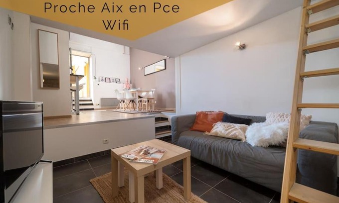 Venelles Apartamento | Appartement tout équipé 4 couchages avec terrasse et Parking