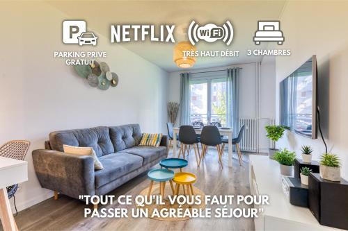 Centre Ville Rive Gauche Apartamento | Appartement tout confort - Parking privé gratuit