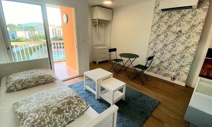 Saint-Aygulf Apartamento | Appartement Vue Mer - Parking - Piscine - Plage