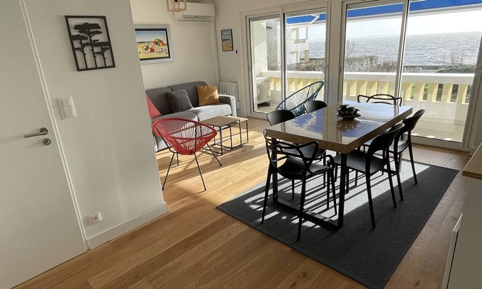 Pontaillac Apartamento | Apt 4 pers, air conditioning, sea view, parking, tennis court