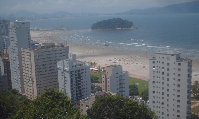 Aparecida Apartamento | Apt fte beach con vista panorámica, 2 habitaciones, wifi, Aparecida Beach (canal 5)
