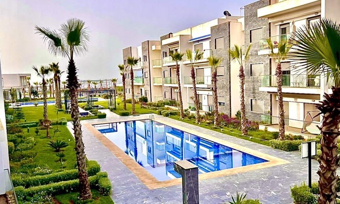 Soualem Trifiya Condominio | Apt Tamaris/Sidi Rahal sea view, feet in the water