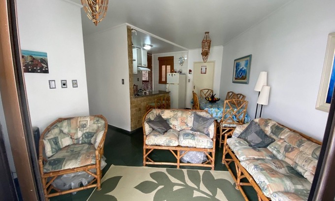 Vila Clais Apartamento | Apto bien decorado y completo a 50 metros de la playa + servicio de playa