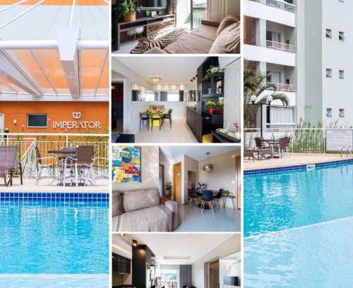 Garcia Apartamento | Apto a 10 min da Vila Germânica, dois quartos, salas de estar e jantar, cozinha completa, sacada com churrasqueira, Wi-Fi, Piscina, academia, mercadinho 24 horas e Vaga de garagem
