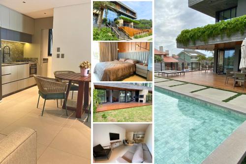 Torres Apartamento | Apto alto padrão Torres-RS - menos de 150mts do mar - Piscina - Ar condicionado sala e quartos - Smart Tv - Wifi - Pátio privativo - Varanda com churrasqueira - Garagem para 02 carros - Aceita Pet