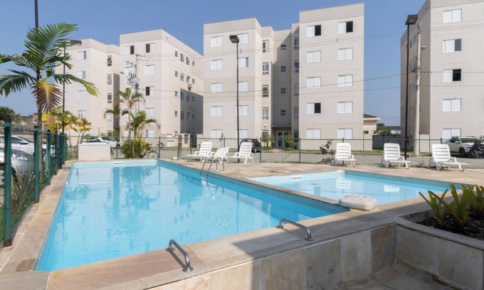 Jardim Mar e Ceu Apartamento | Apto c piscina e WiFi na Praia da Enseada -Guarujá